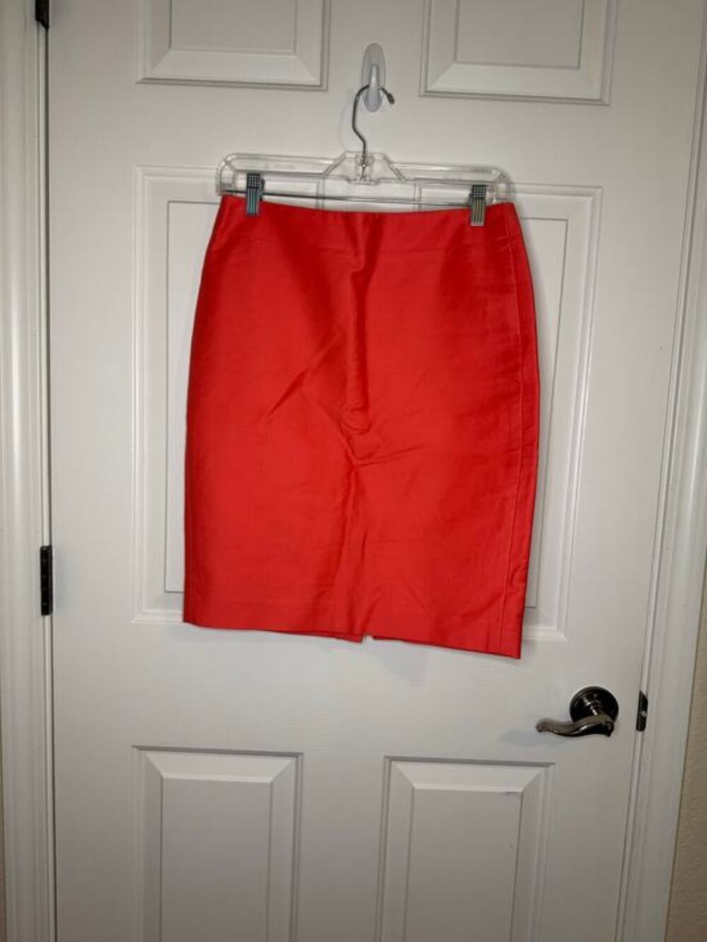 J. Crew No. 2 Pencil Cotton Skirt 21 inch Coral Pink 4